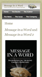 Mobile Screenshot of messageinaword.com