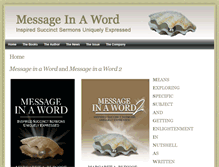 Tablet Screenshot of messageinaword.com